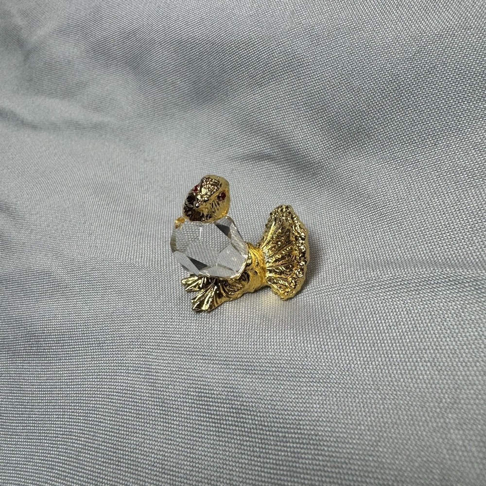 Vintage Swarovski Star Collection Songbird Figurine 66024‎ Gold Crystal - Picture 3 of 6